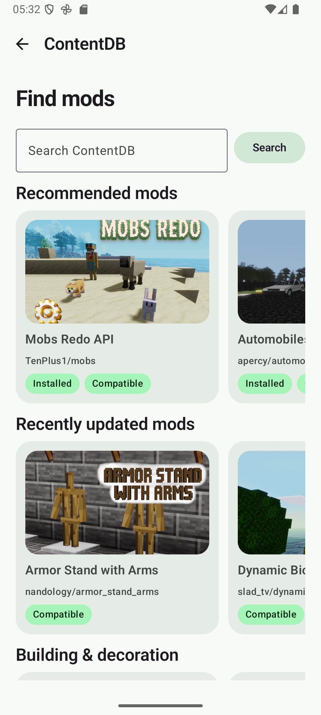 LuaNet ContentDB mod catalog