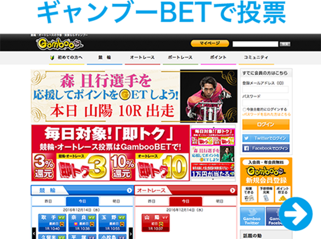 GambooBETで投票