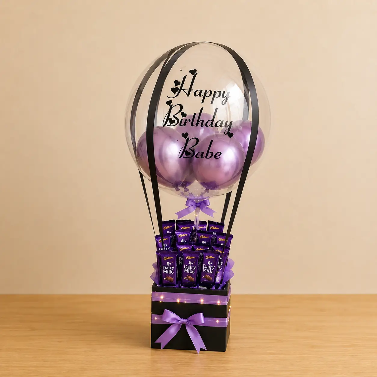 Customized Anniversary Hamper — Customized Balloon Bouquet