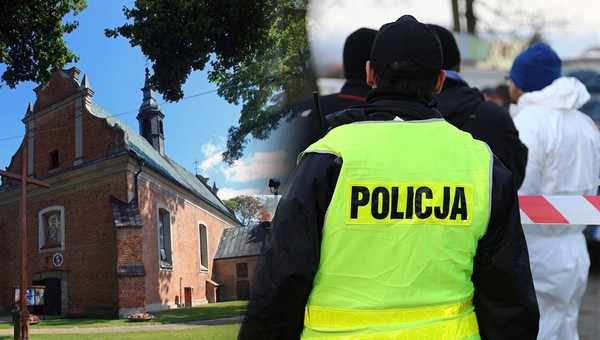 Zwłoki znaleziono na plebanii kościoła św. Stanisława Biskupa i Męczennika w Drobinie