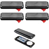 Elevation Lab AirTag 10-Year Extended Battery - Adhesive Mount (4 Pack) | Uses AA batteries - 14x more capacity than CR2032, 