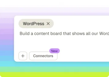 Sticklight prompt box with a WordPress connector tag for building from scratch