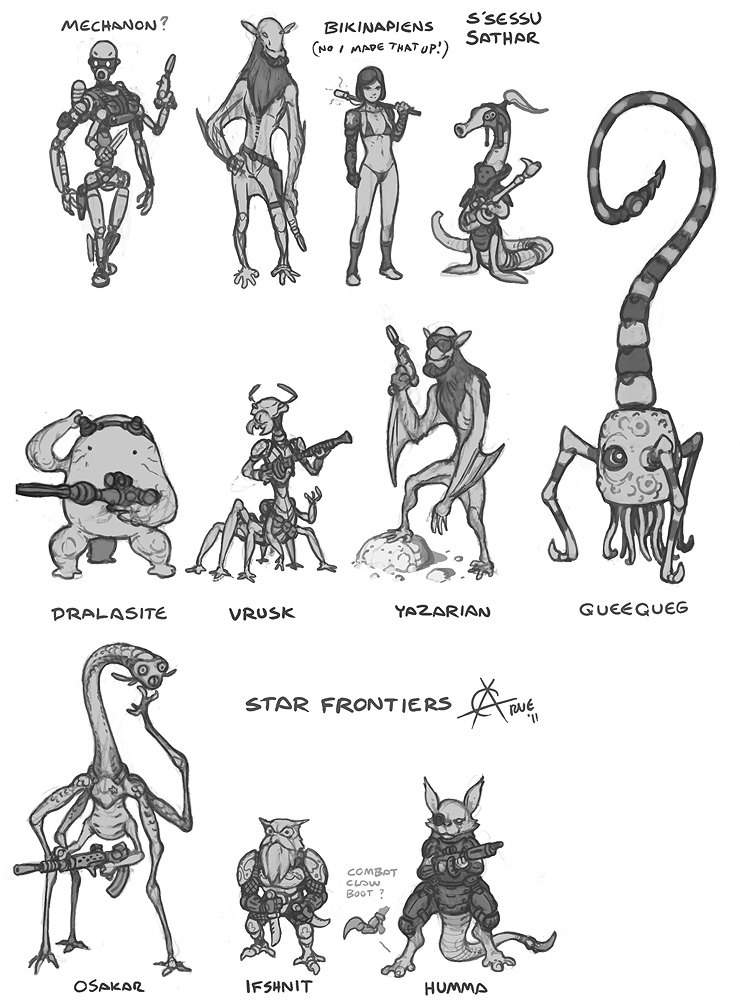 Star Frontier races