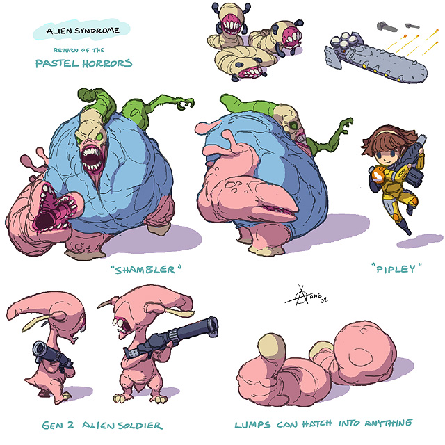 Alien Syndrome redesign art