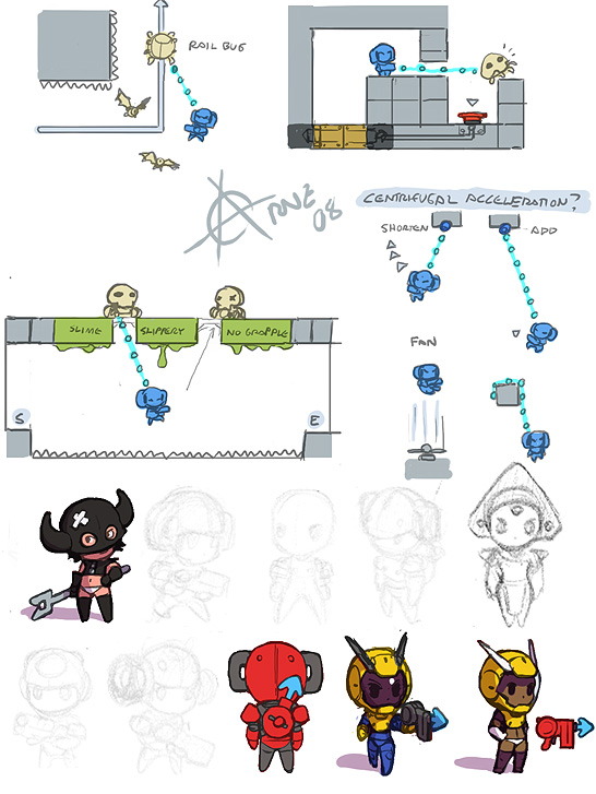 Grapple Girl concept art