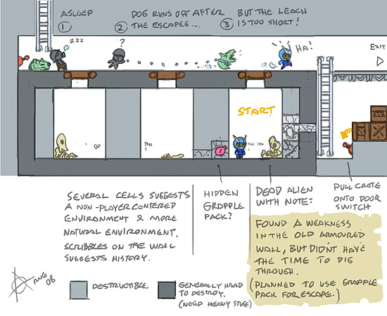 Grapple Girl concept art