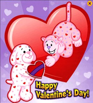 Then a Valentine card.