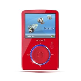SanDisk Sansa Fuze 4 GB Video MP3 Player (Red)