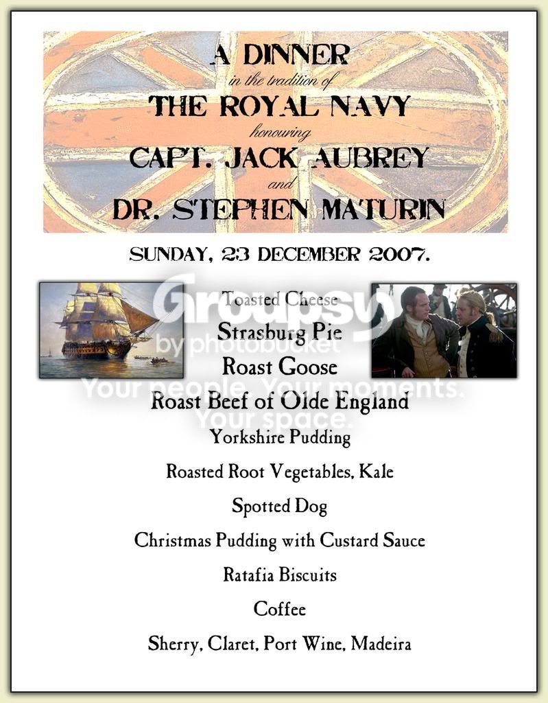 Aubrey/Maturin Menu