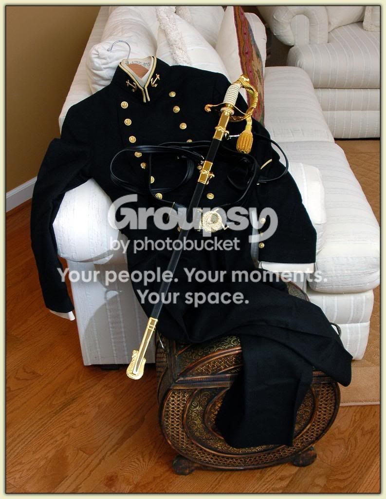 Houston Steve’s Navy dress uniform