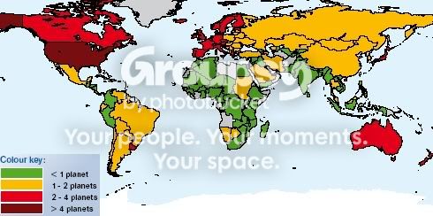 ecological footprint map