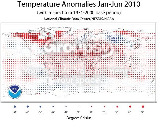jan-june 2010 world temperature map