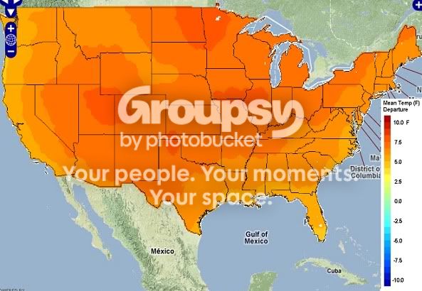 21st century global warming map of the us