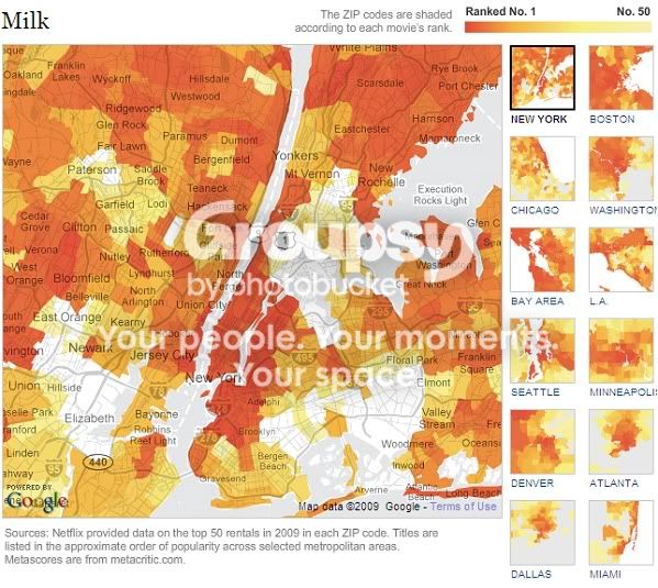 netflix rental popularity map