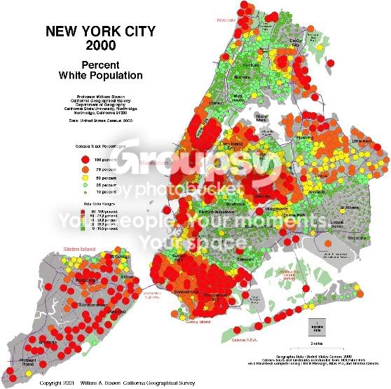 new york city white population map