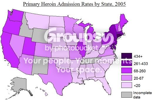 heroin map of the united states