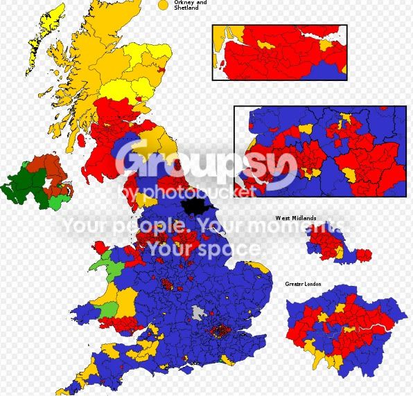 uk 2010 election map