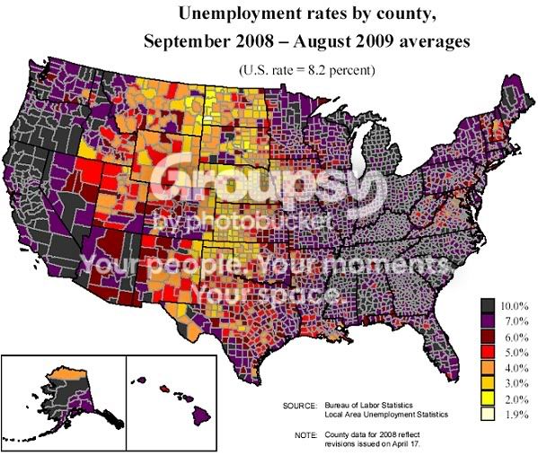 us unemployment county map