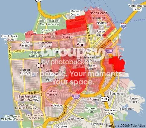 yuppie map of san francisco