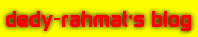 dedy rahmat blog