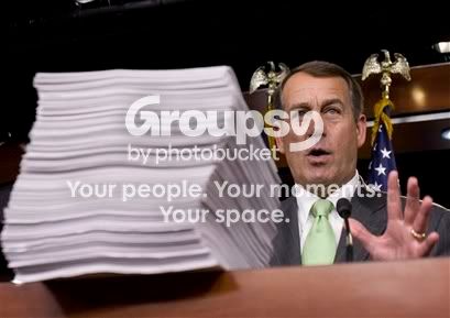 Boehner and his paper penis