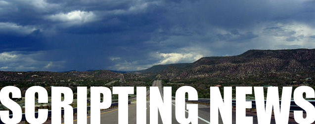 Dave Winer's weblog, started in April 1997, bootstrapped the blogging revolution.