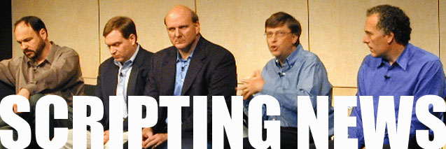 Dave Winer's weblog, started in April 1997, bootstrapped the blogging revolution.