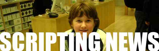 Dave Winer's weblog, started in April 1997, bootstrapped the blogging revolution.