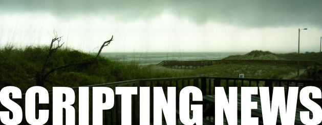 Dave Winer's weblog, started in April 1997, bootstrapped the blogging revolution.