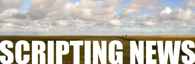 Dave Winer's weblog, started in April 1997, bootstrapped the blogging revolution.