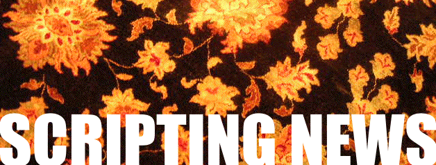 Dave Winer's weblog, started in April 1997, bootstrapped the blogging revolution.