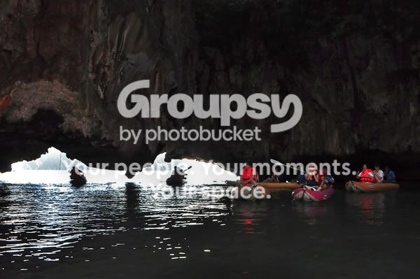 Inside sea cave