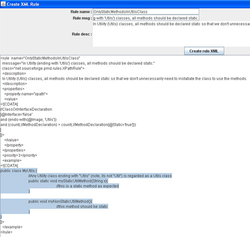 Exporting XPath Rule Exporting XPath Rule