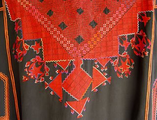 Syrian wedding dress, detail, photo by Robin Atkins, bead artist