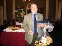 Afterwards there was a nice reception with wine an cheese and such. David Rose is my kinda teacher as he gathered up many leftovers for his students that evening.
