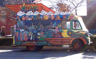 Ornately and Brightly Painted Van