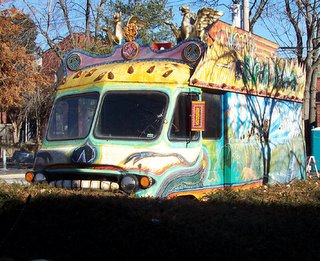 Ornately and Brightly Painted Van