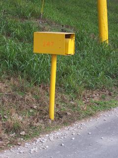 Yellow mailbox