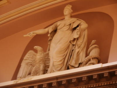 Eagle, woman and snake