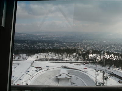 Oslo from Holmenkollen ski jump