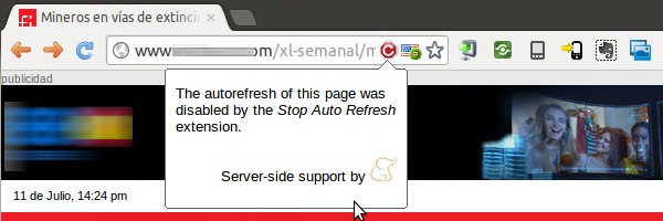 Extensão Stop AutoRefresh no Chrome Extensão Stop AutoRefresh no Chrome