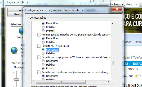 Internet Explorer: também simples Internet Explorer: também simples