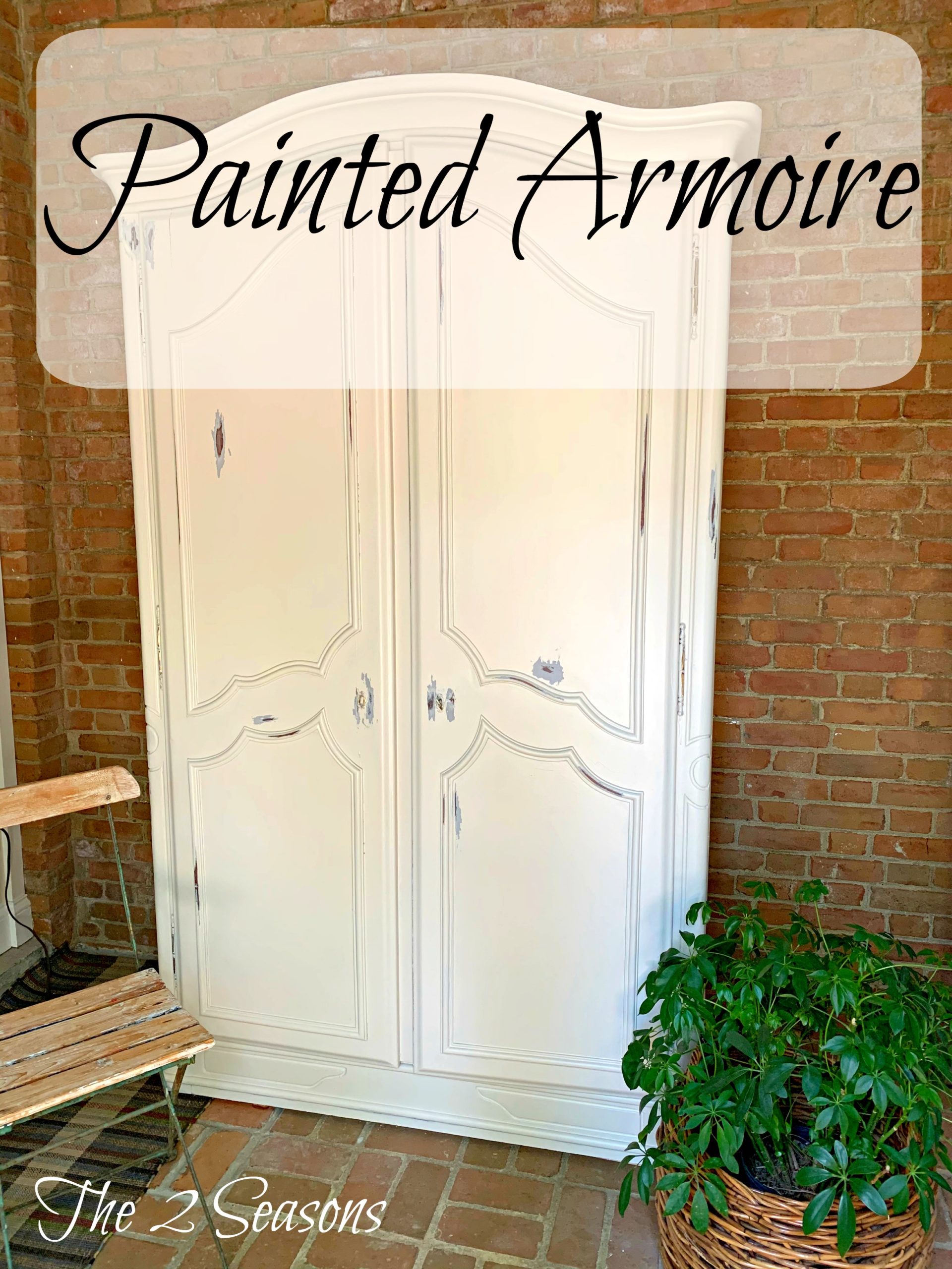 I Painted the Armoire Painted armoire 1 1 scaled - I Painted the Armoire