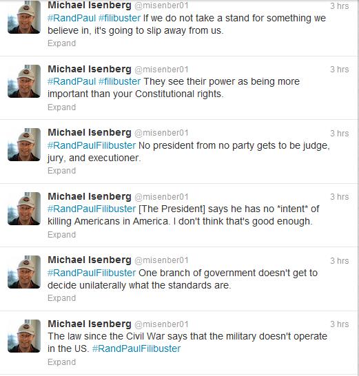 Rand Paul Filibuster Live Tweets