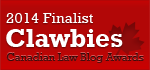 2014 Canadian Law Blog Awards Winner