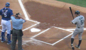 Ichiro batters box