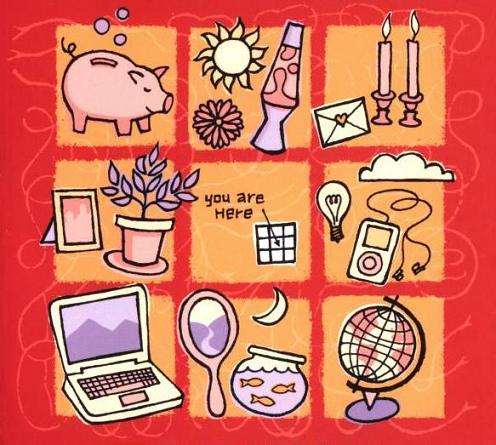 3x3 array of symbols, cover of 'Dorm Room Feng Shui'
