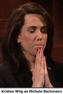 Kristen Wiig as Michele Bachmann, SNL Thursday update, Sept. 17, 2009