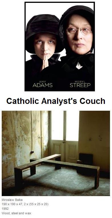 Amy Adams and Meryl Streep ('Doubt') as Catholic psychoanalysts, with their couch