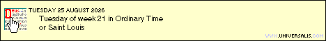 for daily readings from the Divine Office and Holy Mass Universalis